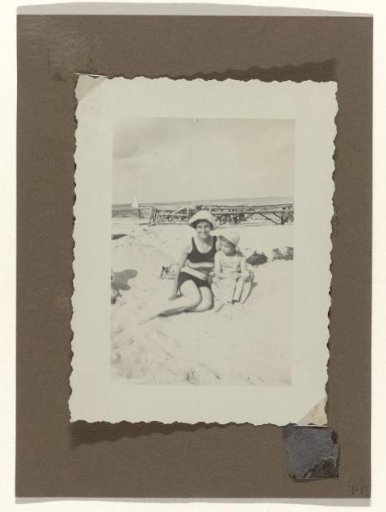 Isabel Wachenheimer and an Unknown Member of the Household Staff on the Beach at Scharbeutz, September 1934