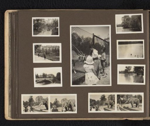 Isabel Wachenheimer in the zoo during Whitsun, May 1931, Munich