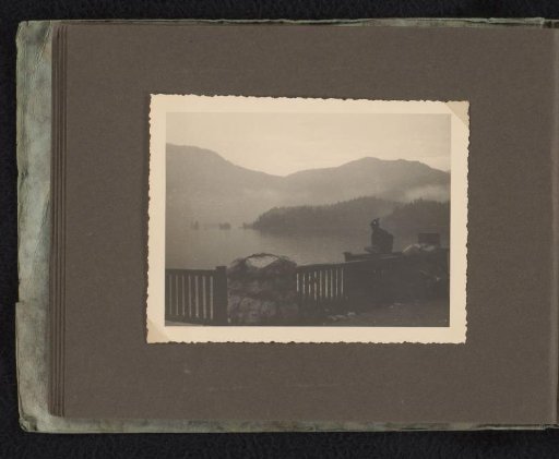 Landscape from a Vacation of the Wachenheimer Family with an Unknown Person, August 1932, Eibsee (Bavaria)