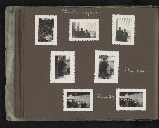 Else Wachenheimer-Moos visiting an unknown couple with an unknown woman, June 1934, Germany