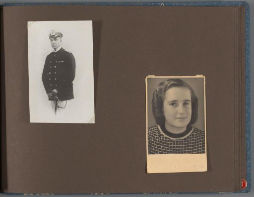 Eugen Wachenheimer in the uniform of the German Kaiserliche Marine and portrait of Isabel Wachenheimer, possibly Germany, the Netherlands or Turkey