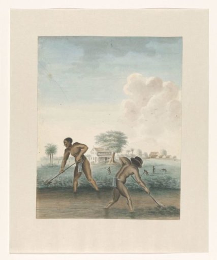 Enslaved Men Digging Trenches
