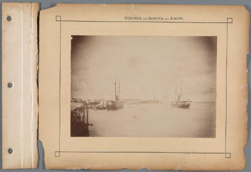 Departure of K.W.I.M. ships