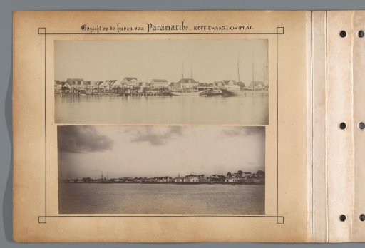 View of the Harbour of Paramaribo, Coffee Exchange, K.W.I.M..ST