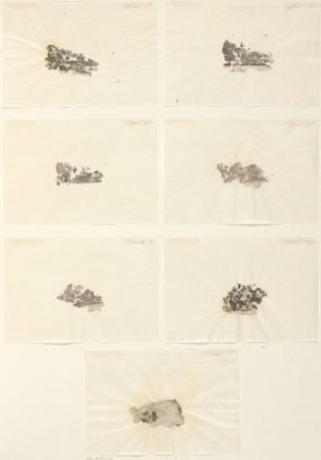 Loose border fragments of prints