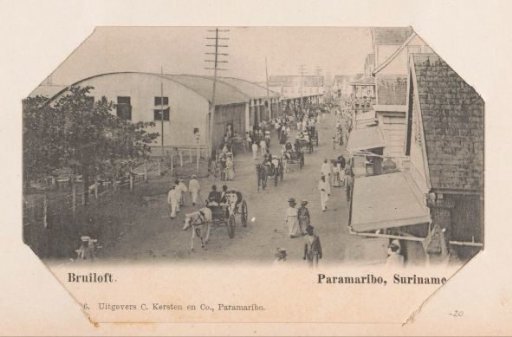 Wedding procession through Paramaribo