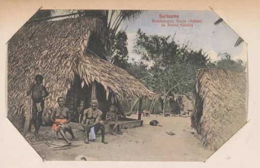 Maroons before their dwelling