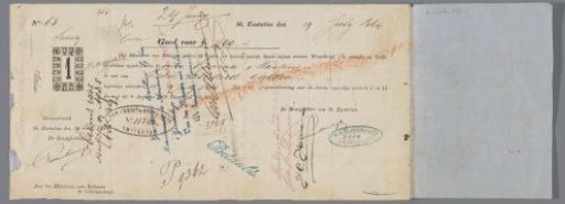 Bill of Exchange for Emma Martins, Slave Owner on Sint Eustatius