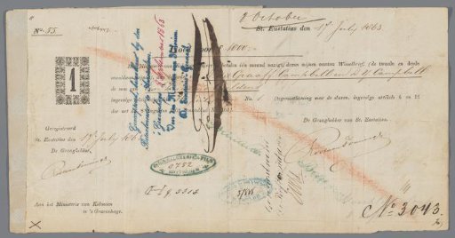 Bill of exchange for A. de Graaff Campbell and D.Y. Campbell, slaveholders on Sint Eustatius