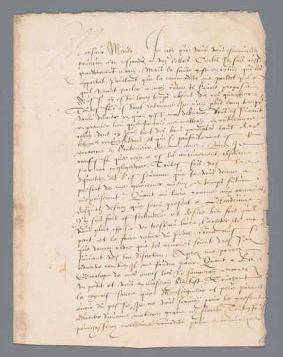 Letter from Floris van Pallandt, Count of Culemborg