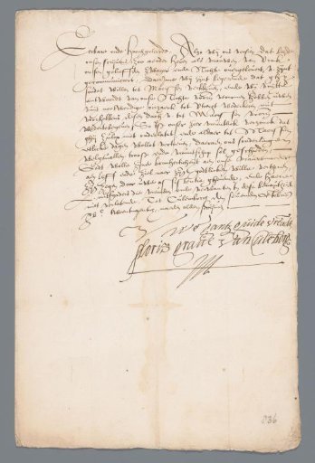 Letter from Floris van Pallandt, Count of Culemborg