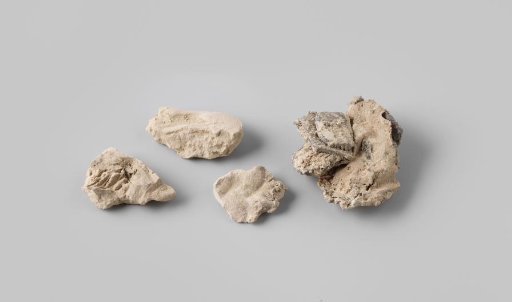 Pieces of Clay with Textile Fragments from the Wreck of the East Indiaman 't Vliegend Hart