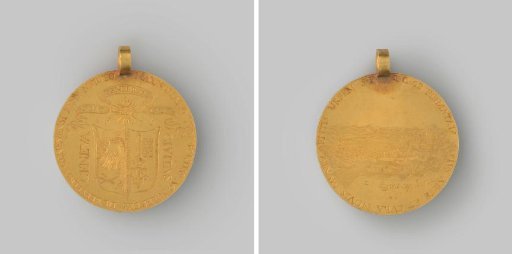 Commemorative medal of the city of Geneva for the Dutch fortification engineer Maximiliaan d'Yvoy