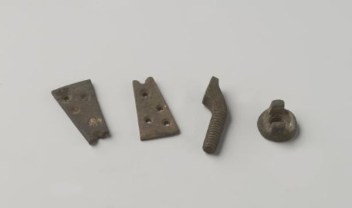 Bolt, nut, and sheet metal from the wreck of the East Indiaman Hollandia
