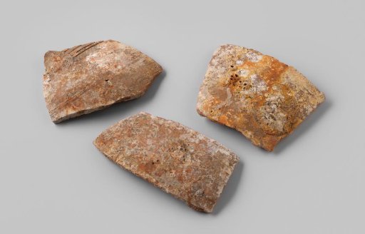 Shards of martavan jars from the wreck of the East Indiaman Hollandia