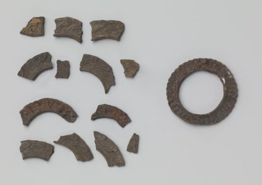 Fragments of fittings or ornaments from the wreck of the East Indiaman Hollandia