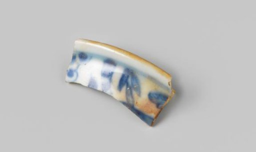 Porcelain shard from the wreck of the East Indiaman Hollandia