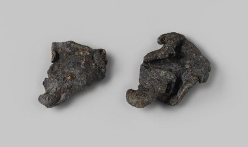 Fragments of tin or lead from the wreck of the East Indiaman Hollandia