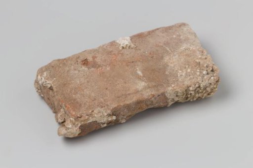 Reddish-brown brick from the VOC ship 'Witte Leeuw'