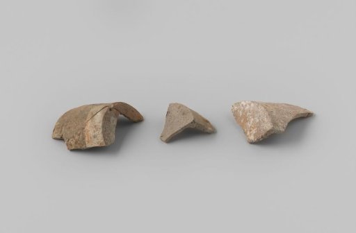 Three fragments of martaban jars from the VOC ship 'Witte Leeuw'