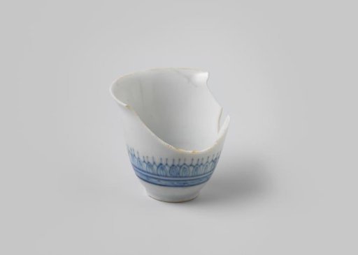 Fragment of a Winecup of Chinese Porcelain from the Wreck of the Dutch East Indiaman Witte Leeuw