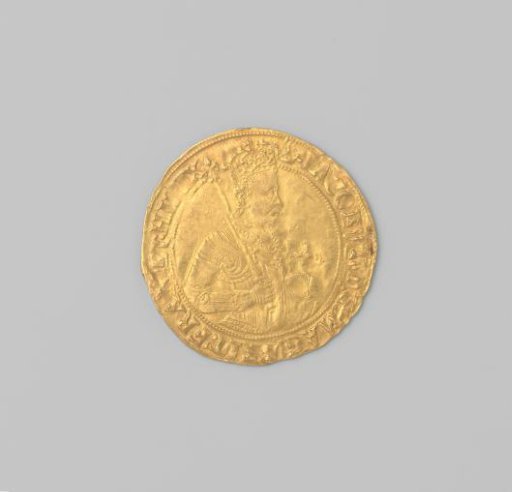 Gold unite James I, with holder