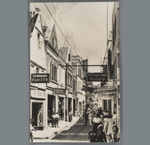 Shopping district, Curacao, N.W.I.