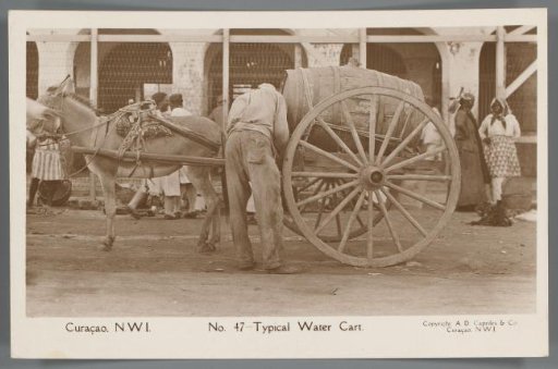 Curaçao, N.W.I. - Typical Water Cart
