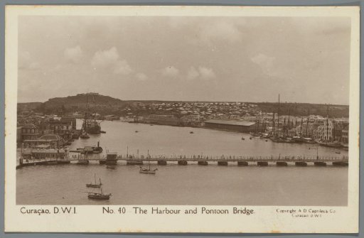 Curaçao, D.W.I.: The Harbour and Pontoon Bridge