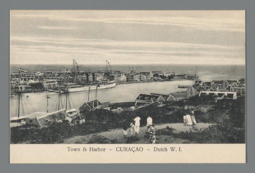Town & Harbor - CURAÇAO - Dutch W.I.
