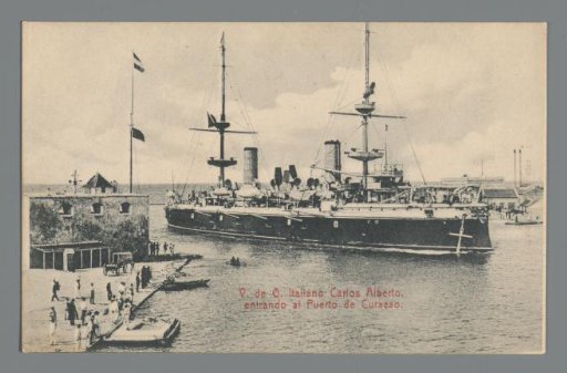 V. de G. Italiano Carlos Alberto, entering the Port of Curaçao