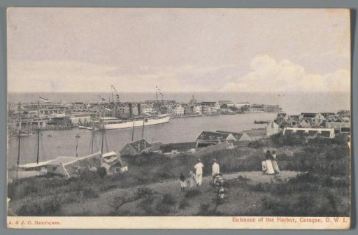 Entrance to the Harbor, Curaçao, D.W.I.