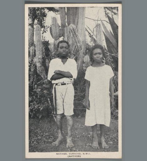 Double Portrait of Two Children in Curaçao