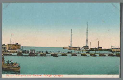 Harbor Entrance and Pontoon Bridge, Curaçao