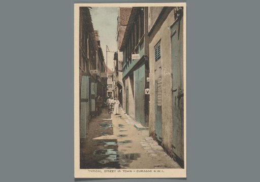 Typical street in town, Curaçao N.W.I.
