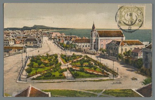 View of Pietermaai with the Wilhelminapark, Curaçao