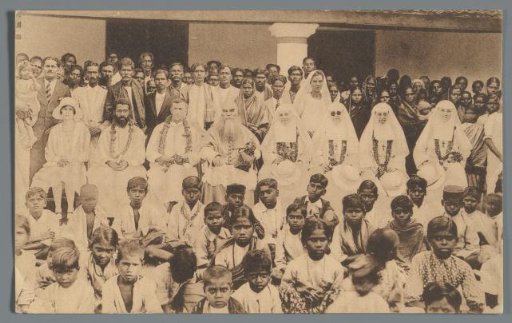 Group portrait in Ranipet upon the arrival of Belgian missionaries, India