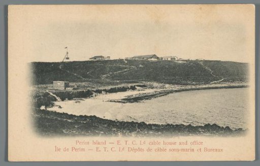 Perim Island - E.T.C. Ld cable house and office / Île de Perim - E.T.C. Ld Dépôts de câble sous-marin et Bureaux