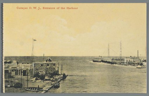 Curaçao D.W.J.: Entrance of the Harbour