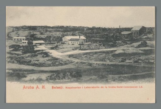 Aruba A.H.: Balasji. Machinery and Laboratory of the Aruba Gold Concession Ltd.
