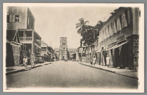 View of a street on Saint Kitts