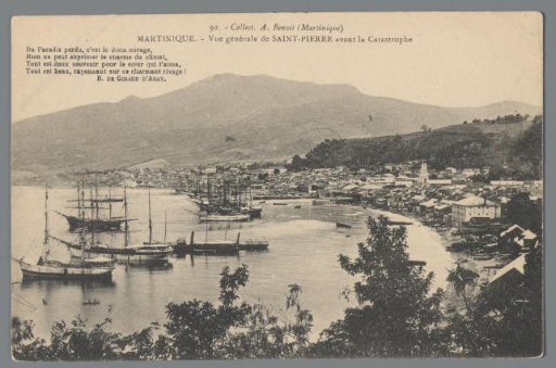 Martinique - General view of Saint-Pierre before the Catastrophe