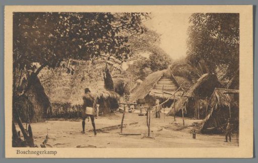 View of a village in Suriname