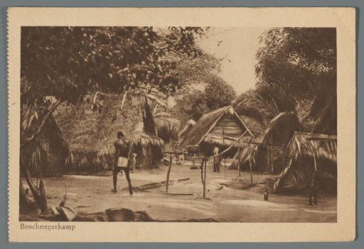 View of a village in Suriname