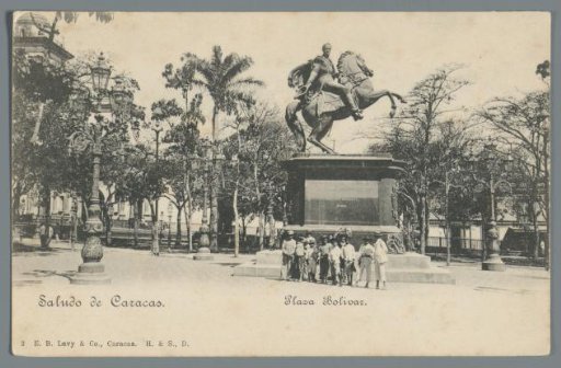 Greeting from Caracas: Plaza Bolivar