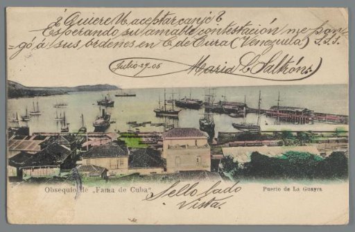 Gift from "Fama de Cuba", Port of La Guayra