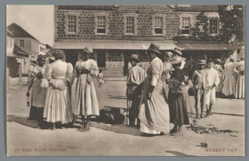 In the West Indies: Market day