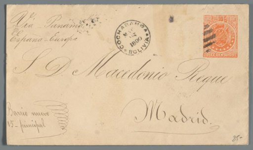 Envelope to I.D. Macedonio Reque