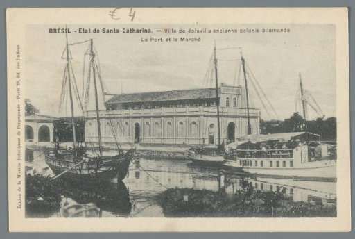 Brazil - State of Santa-Catharina - Town of Joinville, former German colony / The Port and the Market