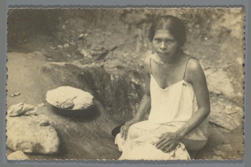 Portrait of an unknown woman washing clothes